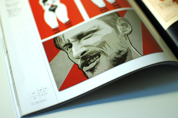 Portrait of Robot Winner in Creative Quarterly 27 by Matt Richards illustration