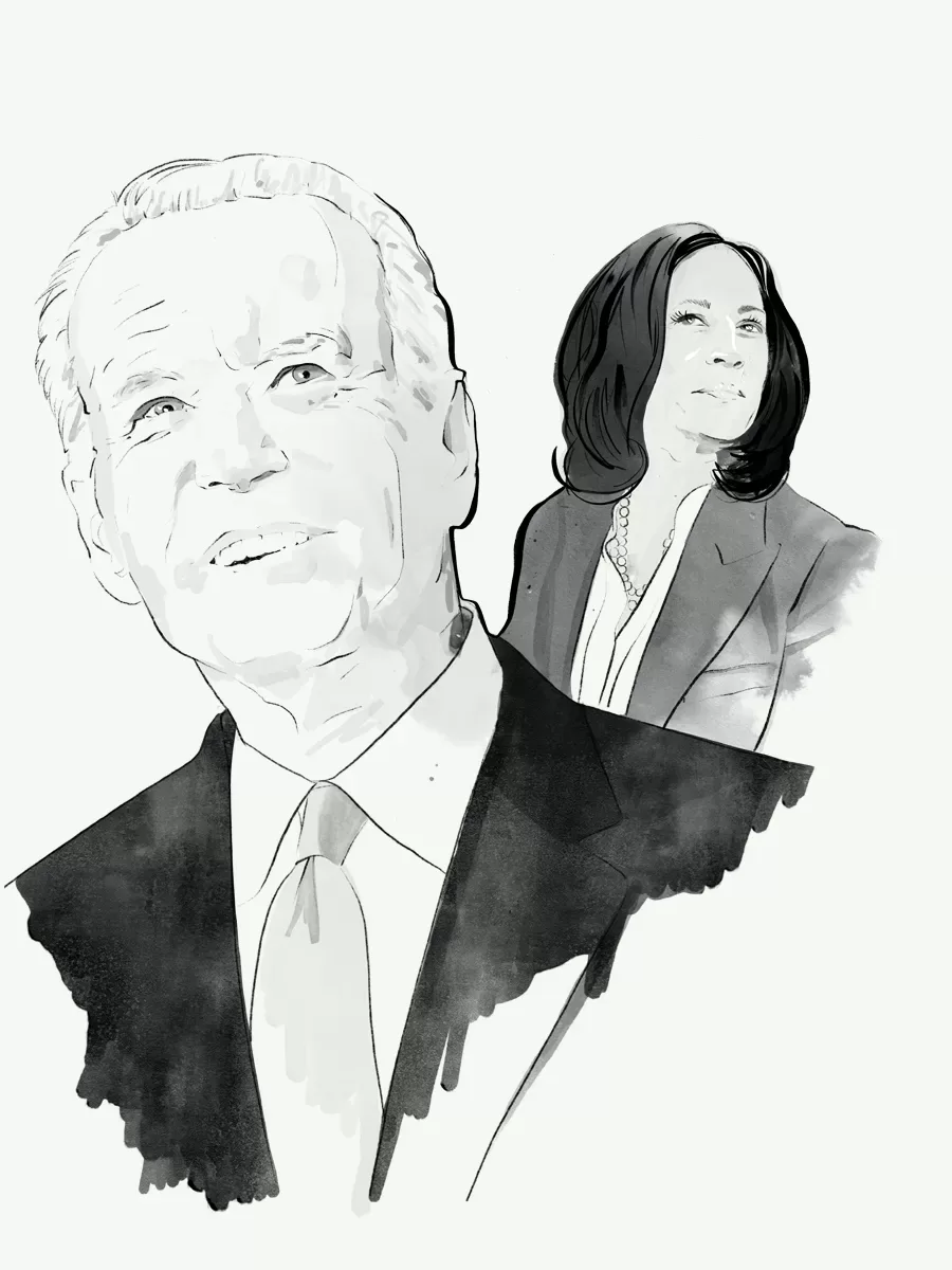 portrait of Biden & Harris